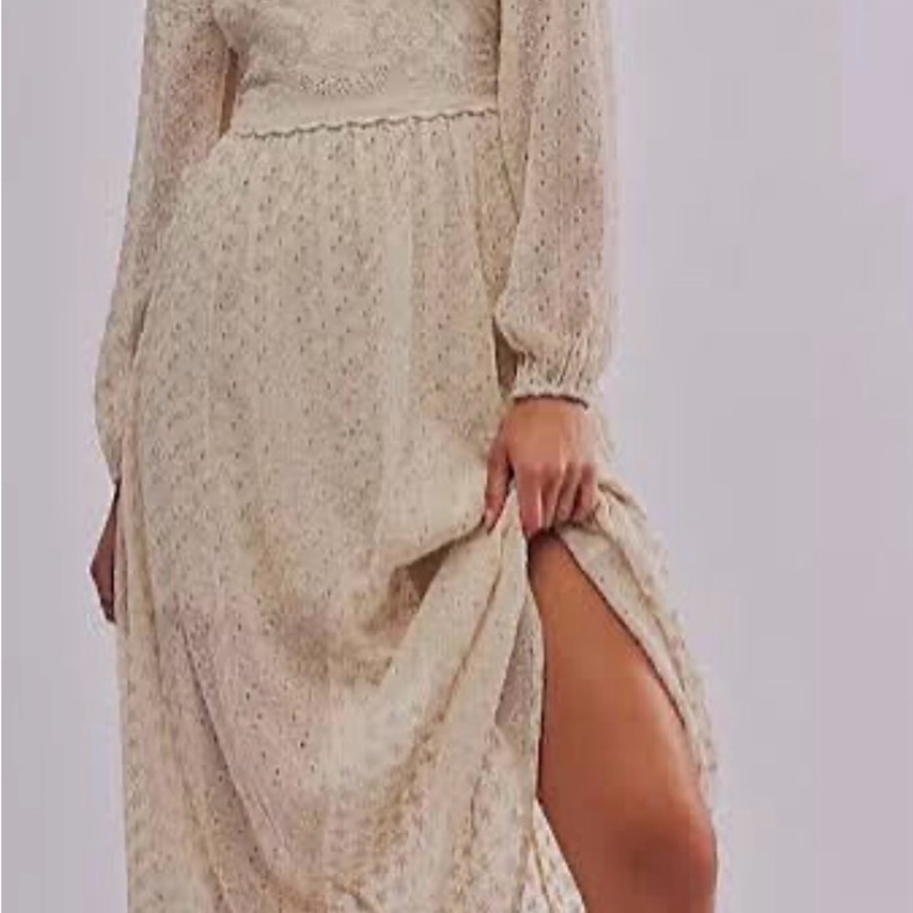 NWT Free People Malina maxi eyelet